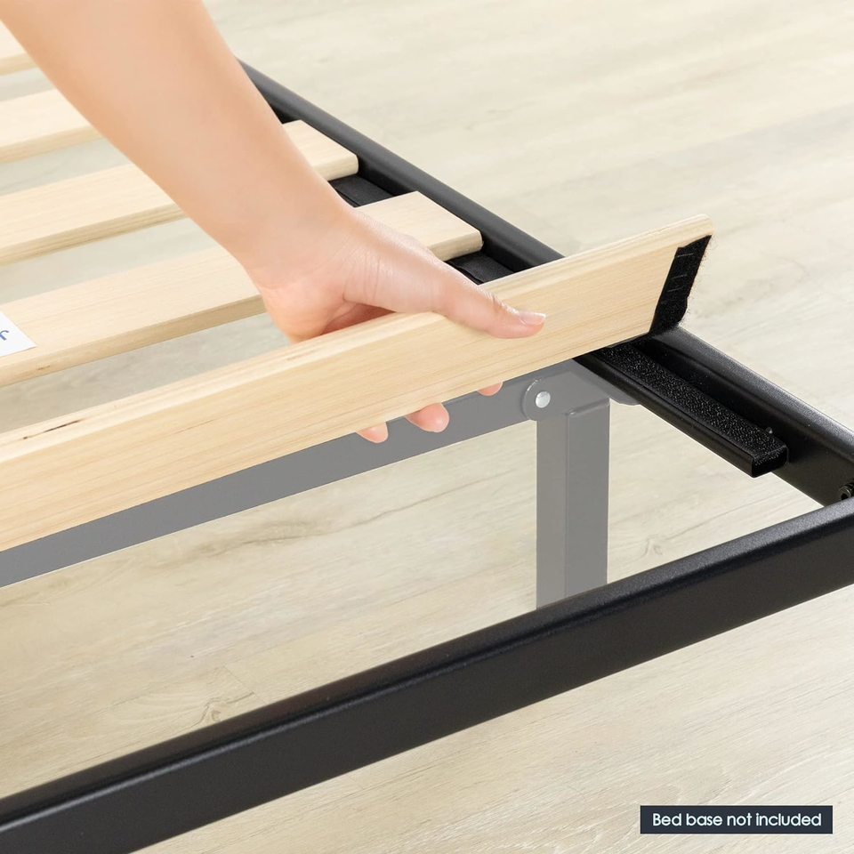 Mellow Metal Wood Slats Bunkie Board, Full, Black eBay