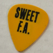 Vintage Sweet F.A. Stage Used Tour Guitar Pick 1980s Hair Metal Glam Rock Show