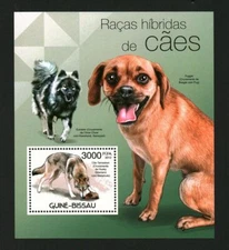 Guinea-Bissau 2012 Stamps Sheet hybrid dog breeds Dogs Animals MNH #16091