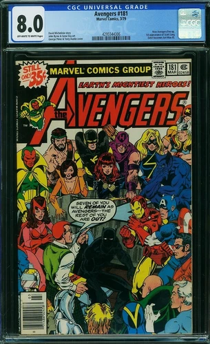 Avengers #181 CGC 8.0 OW/WP 1979 Marvel Key (1st app. Scott Lang: Ant Man II)