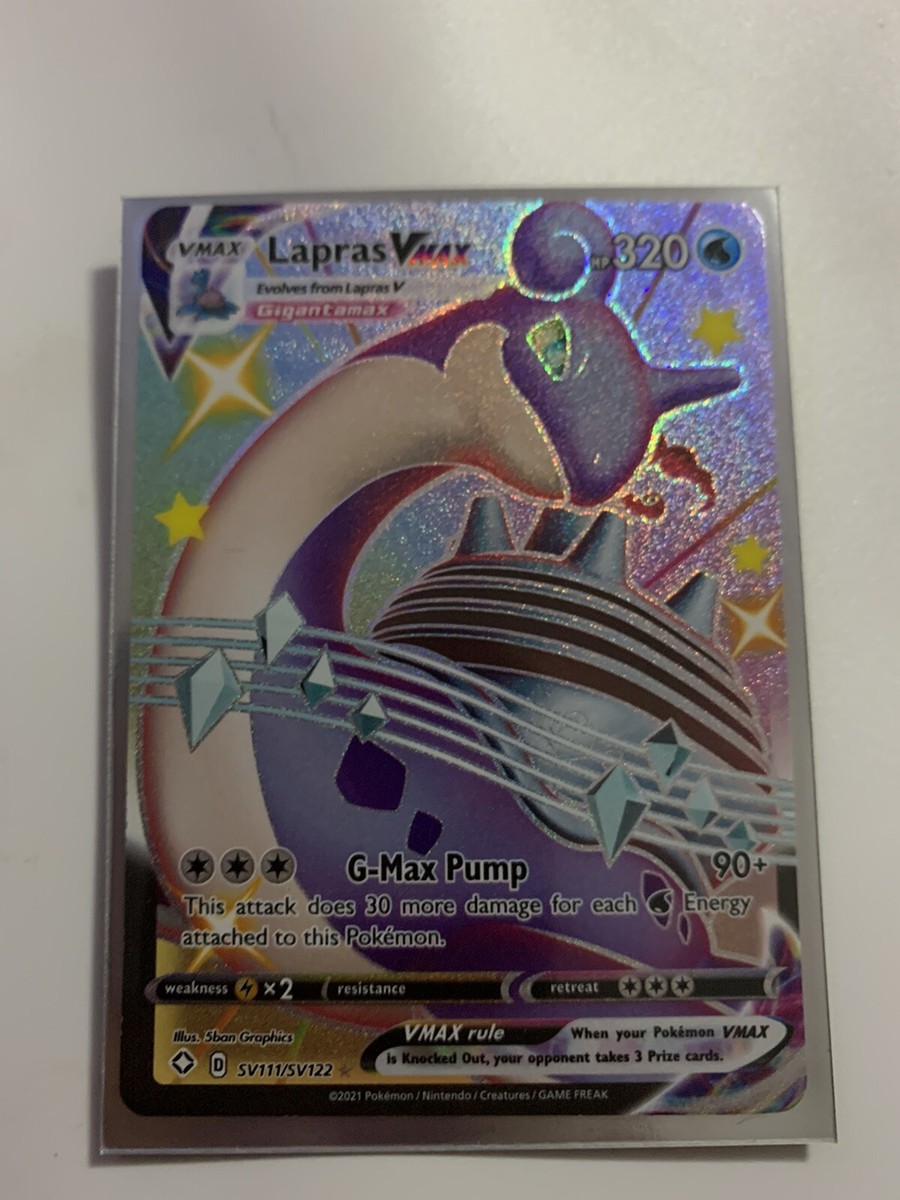 Lapras VMAX SV111/SV122 Pokemon TCG Shining Fates Shiny Vault Near Mint | eBay Lapras VMAX SV111/SV122 Pokemon TCG Shining Fates Shiny Vault Near Mint | eBay