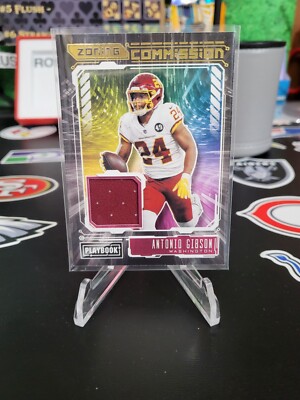 2021 Playbook Antonio Gibson Zoning Commission Jersey Patch Relic #ZC-AGI M345