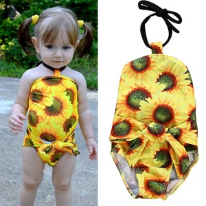 girls sunflower swimsuit