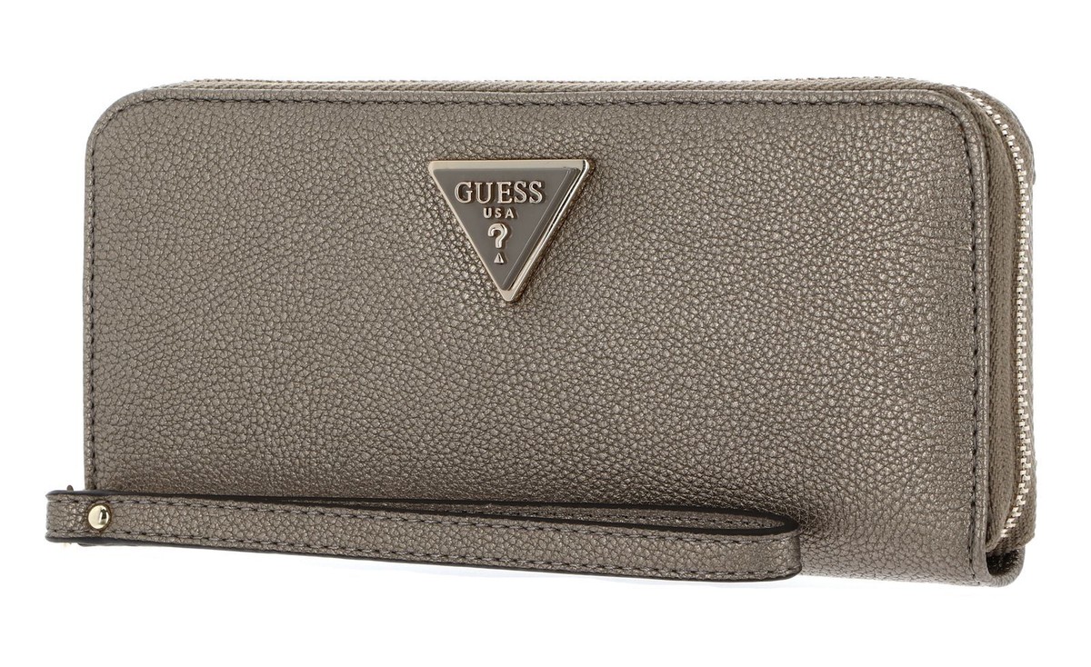 Wallet Guess Portemonnaie Grau GUESS Meridian SLG Large Zip