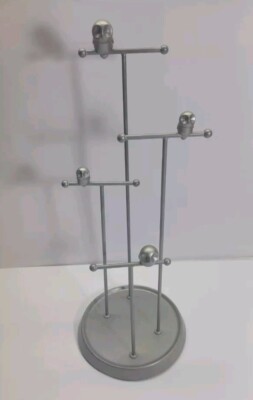 Umbra Loft 4-tier Owl Jewelry Holder Alan Wisniewski Design Brushed nickel 18''