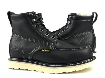 MENS BOTAS DE TRABAJO LONG DURABLE AND LIGHT WEIGHT GENUINE LEATHER WORK BOOTS