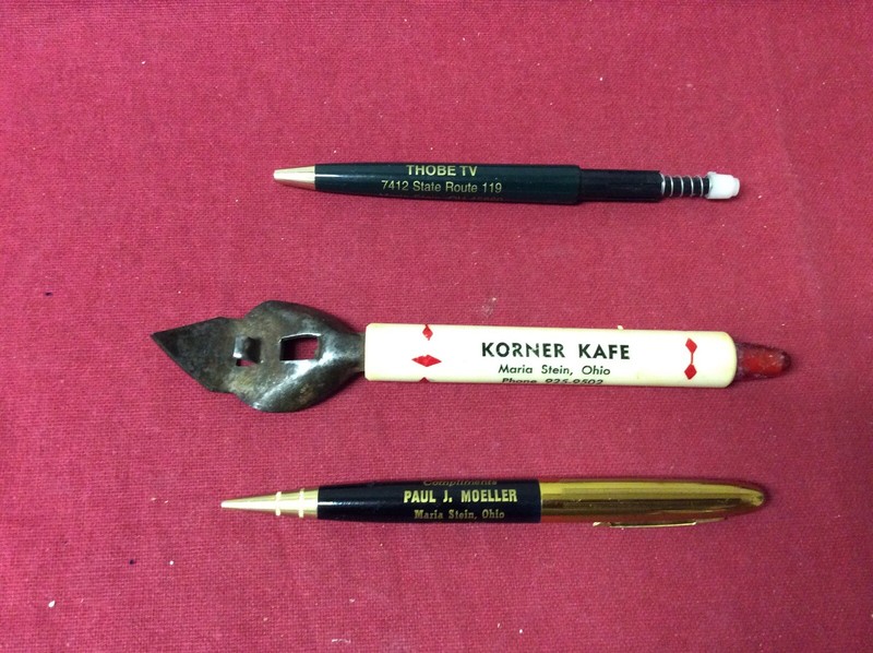 Vintage Korner Cafe Opener And Mechanical Pencil From Paul Moeller Maria Stein O