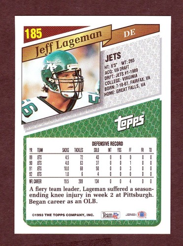 NEW YORK JETS - FOOTBALL CARDS - YOU PICK CARDS YOU WANT - Picture 27 of 51