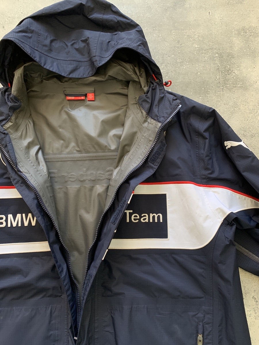 BMW SAUBER F1 TEAM RACING PUMA GORE-TEX JACKET BLUE MEN'S BMW SAUBER F1 TEAM RACING PUMA GORE-TEX JACKET BLUE MEN'S