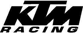 p952 - KTM Racing Logo Pegatina Coche Vinilo Sticker Adhesivo Moto Cristal
