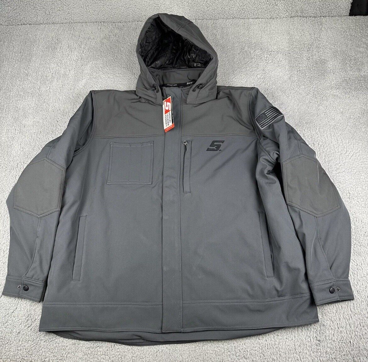 Snap-On Tools Jacket Mens 3XL Gray Insulated Water Resistant Snap-On Tools Jacket Mens 3XL Gray Insulated Water Resistant
