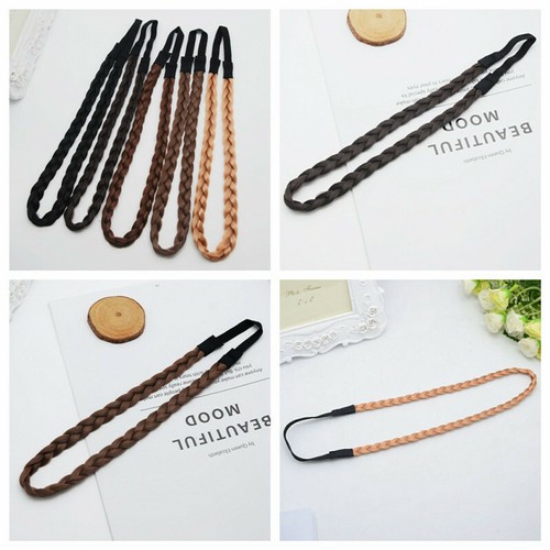 CINTA PARA EL PELO DAMAS DIADEMA BANDEAU TRENZADO ELÁSTICO SINTÉTICO CABELLO TRENZADO - Imagen 11 de 20