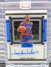 2020-21 Panini One & One Isiah Thomas Blue First-Team Auto Autograph #29/35