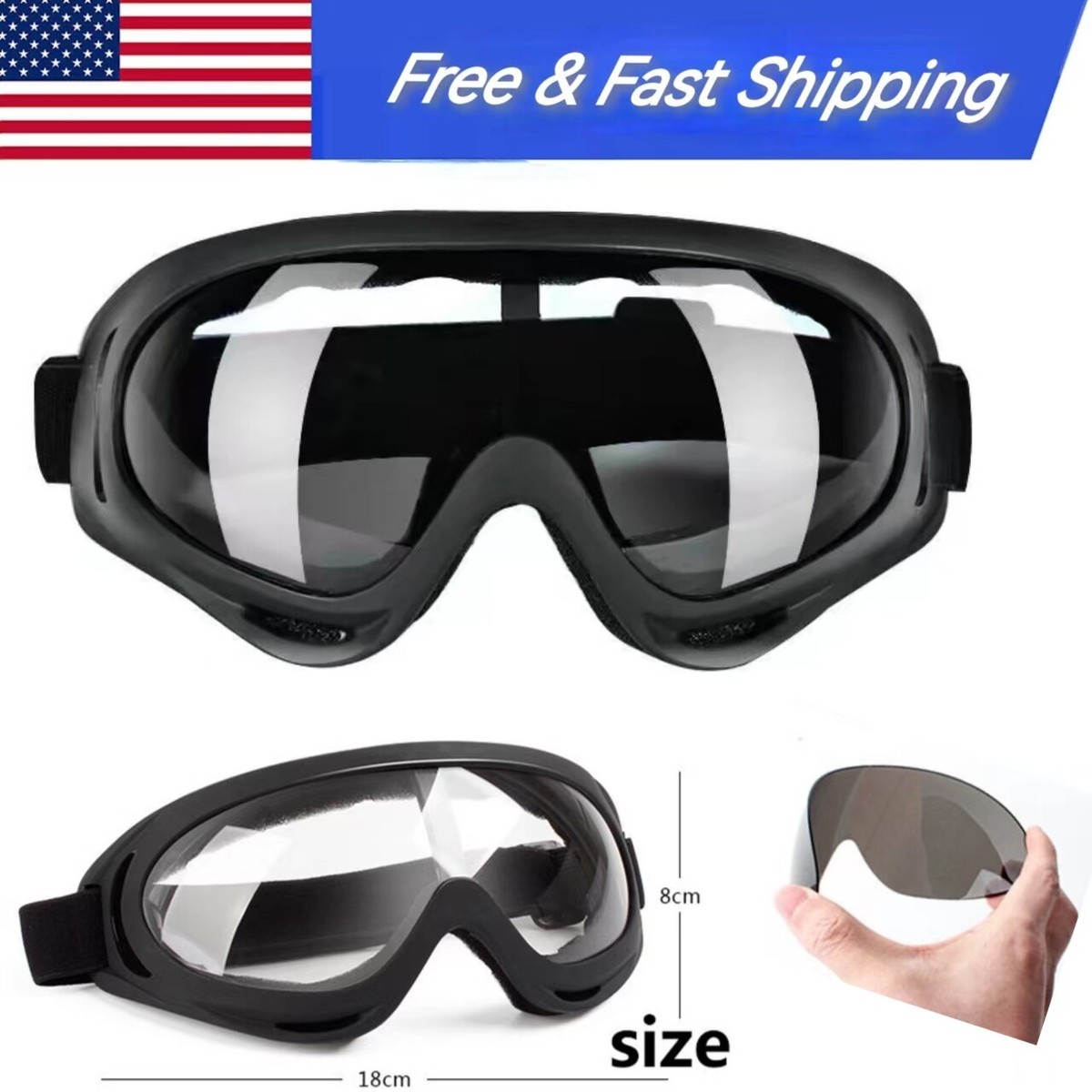 Ski goggles over glasses anti-fog UV400 protection Amazon.com : SPOSUNE Ski Goggles Over Glasses with Dual lens  main image 2