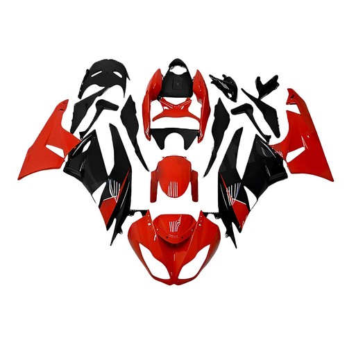 Fairings for Kawasaki 2009 2012 Ninja ZX6R ABS Injection Bodywork - Red Black