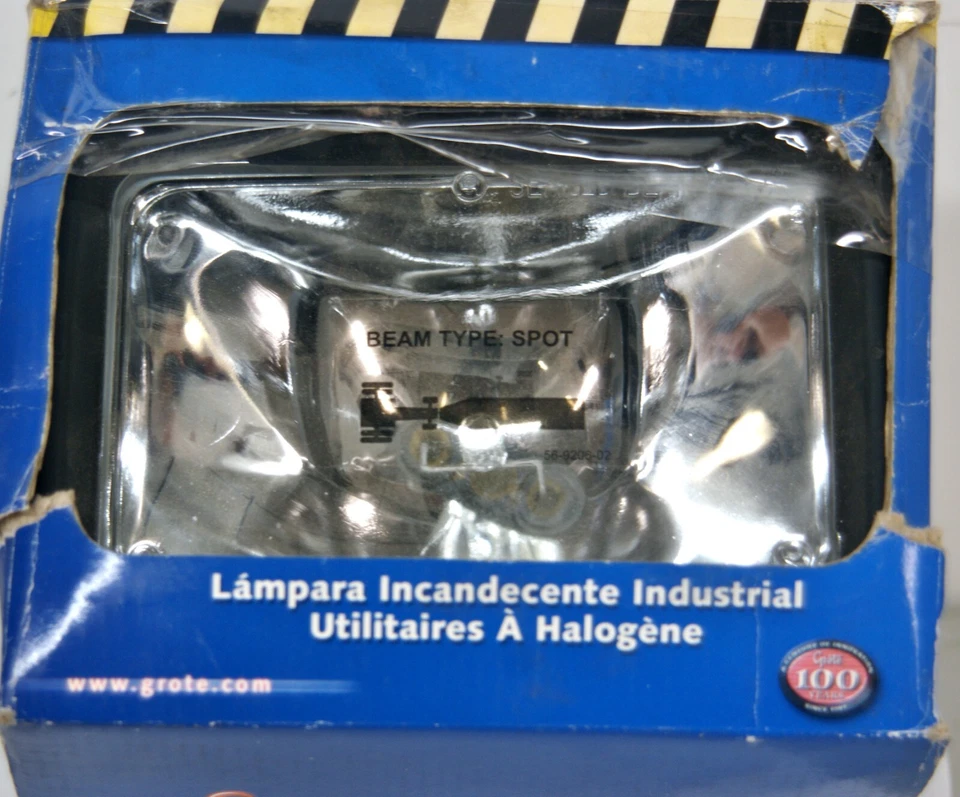 Прямоугольные резиновые рабочие лампы 63221-5 Grote 50 Вт 4 дюйма x 6 дюймов 7418 - Изображение 2 из 4