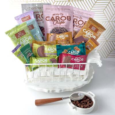 Missy J's Organic Carob Sampler Pack of 18 Products | Healthy Combo Gift for All
