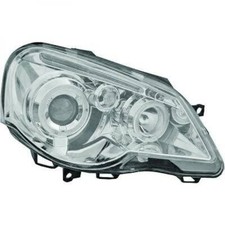 Scheinwerfer Set Passend für VW Polo 9N 05-09 Klarglas/Chrom H1+H1