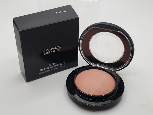 MAC Mineralize Blush ~WARM SOUL ~ Mid-tone Beige Gold Pearl ~ 3.2gm New in Box - Picture 2 of 9