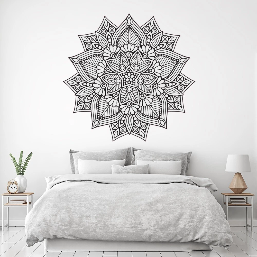 Black White Mandala Wall Sticker WS 57698