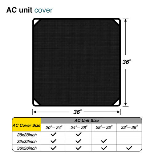 Winter Air Conditioner Mesh Cover for Outside A/C Unit AC Compressor Condenser - Picture 14 of 14