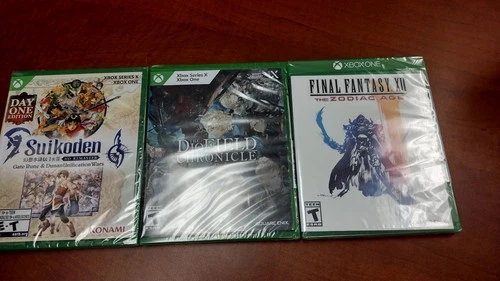 Xbox Series X Xbox One Rpg Bundle Final Fantasy Suikoden Diofield Brand New