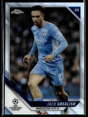 2021-22 Topps Chrome UEFA #190 Jack Grealish Refractor Manchester