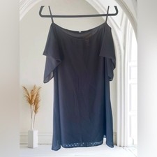 Sheer Mini Cocktail Dress Spaghetti Straps SKU221