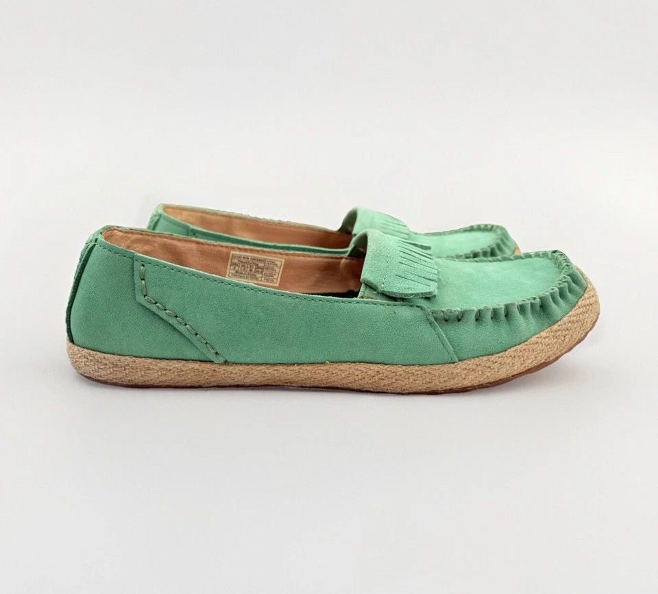 Zapatos cómodos sin cordones de gamuza verde azulado 9 mocasines para mujer Ugg Marrah Foto 3 de 4