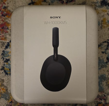 Sony WH-1000XM5 Black Over-Ear Bluetooth Headphones USB-C 3.5mm Jack