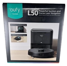 eufy L50 SES Robot Vacuum Cleaner w/Self-Empty Station Black T2275, NEW
