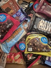 10 x Protein Bar Variety Pack, Top Brands, High Protein Gym Snacks | Mystery Box