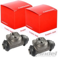 2X Herth+Buss Radbremszylinder 19,05Mm Hinten Passend FüR Chevrolet Aveo Daewoo