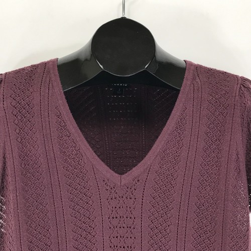 Torrid Everyday Soft Pullover Pointelle Sweater Women's Plus Size 2/2X Sassafras - Foto 2 di 12