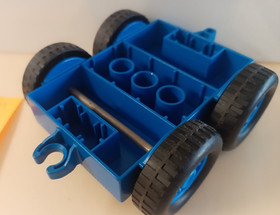 Lego Duplo 3273 Lofty 4 Wheel Blue Car Base Part Only Bob the Builder