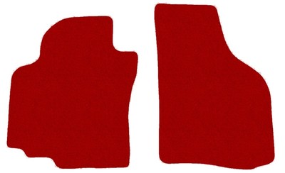 FRONT Fußmatten, Teppiche für VW Golf V Plus 2005-2014, Rot x14 Rand