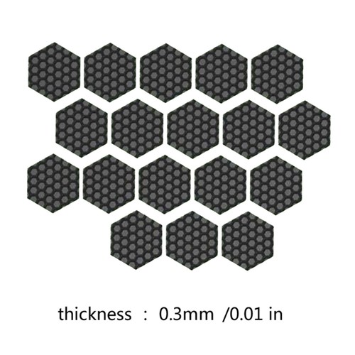18/36Pcs Hexagonal Pattern Adhesive Pad Moisture Wicking Solution for Keypad - Afbeelding 8 van 10