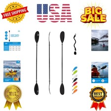 Kayak Paddle 86in/218cm, 90.5in/230cm, 95in/241cm Alloy Shaft Kayaking Boatin...