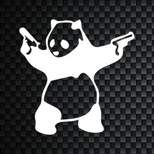 Panda With Guns Banksy Jdm Honda Tuner Decal For Cars Trucks Sticker