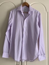 Skopes Smart Lilac Stripe Tailored Fit Men's Shirt Size 44" Chest - Neck 15.5