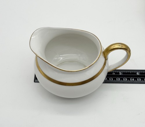 Vintage Noritake Nippon Gold Trimmed Creamer and Sugar Bowl with Lid Goldena - Picture 18 of 21