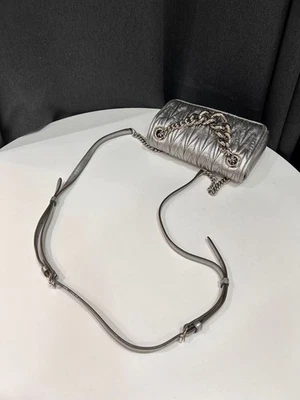 Miu Miu Silver Leather Exterior Bags & Handbags for Women for sale