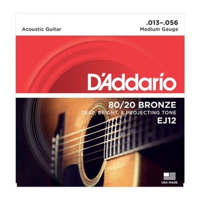 D'Addario EJ12 13-56 80/20 Bronze Medium - Westerngitarrensaiten