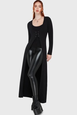 Killstar Midnight Azure Coat Womens Black Goth Alternative