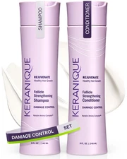 	Keranique Shampoo and Conditioner for Damaged Hair - Anti-Breakage Damage	