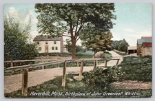 Birthplace of John Greenleaf Whittier Haverhill Massachusetts MA 1906 Postcard