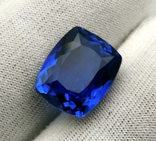 11.00 Ct Genuine Natural Blue Tanzanite Cushion Cut Certified Loose Gemstone