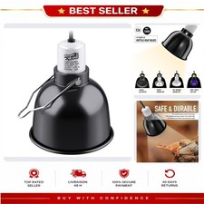 Reptile Heat Lamp Fixture 5.5in Dome E26 Ceramic Socket 150W