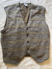 Vintage Banana Republic Wool Cotton Blend Button Front Vest