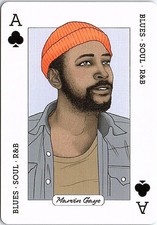 Marvin Gaye Soul R&B Blues Music Legend Playing Card Art